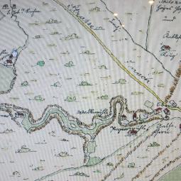 Juhkentali piirkonna vesiveskid Härjapea jõel ja kanal Waxelbergi kaardil